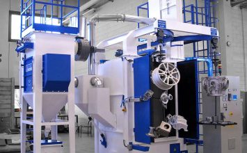 鋼板預(yù)處理線-鋼板拋丸機(jī)工作原理三維動(dòng)畫(huà)視頻